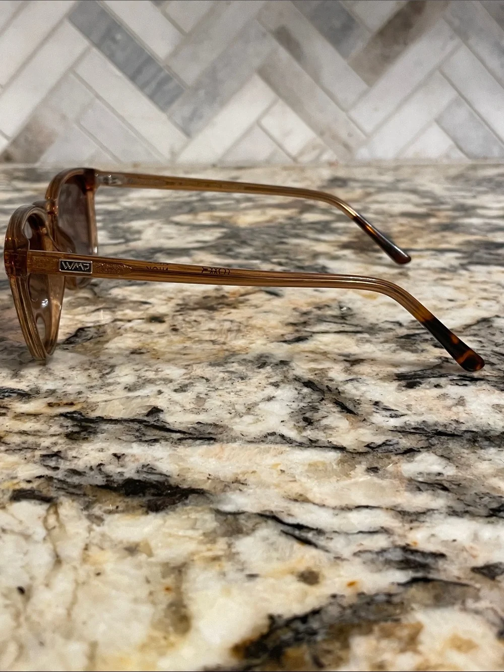 WMP Nick Brown Transparent Sunglasses - Classic Home Accents Accessory